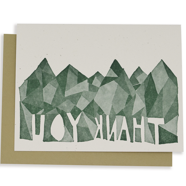 Mountain Thank You Greeting Cards