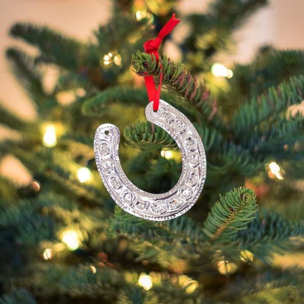 Horseshoe Tin Ornament Christmas/Holidays - Alessaro Designs, The Santa Barbara Company